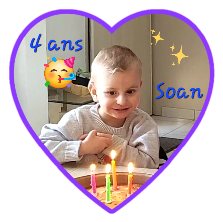 anniversaire des 4 ans de Soan, syndrome d'emanuel